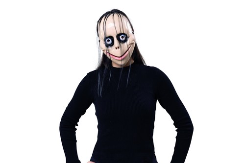 Maske scary smile mit - maske,