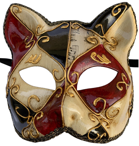 Venezianische katzenmaske zum - venezianische,