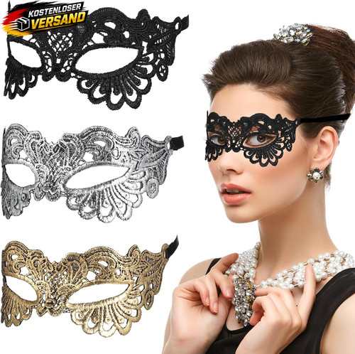 Set aus spitzenmasken damen - 3,