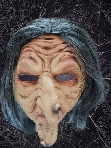 Gruselige hexe maske alte - maske, frau