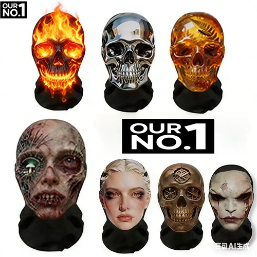 Totenkopfmaske zombie horror - zombie,