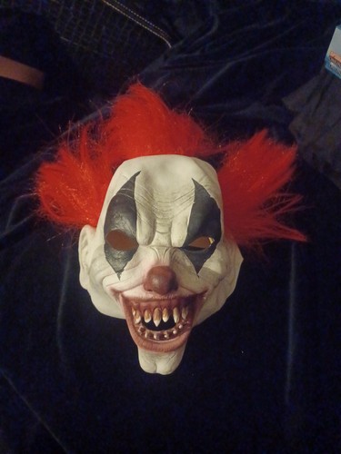 Gruselige clown vollkopfmaske - gruselige,
