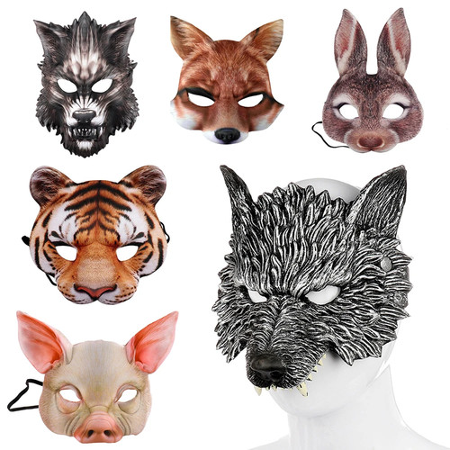 Tiermaske realistische - tiermaske,