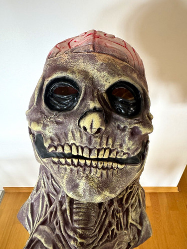 Latex ganzkopf totenkopfmaske - ganzkopf,