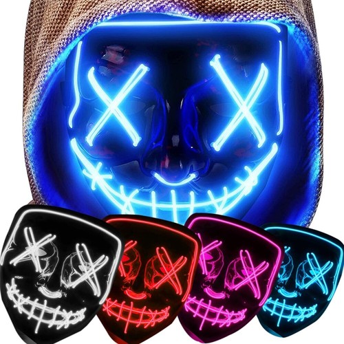 Halloween purge maske led - halloween,