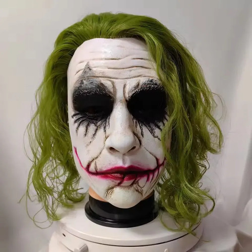Joker horrorclown maske mit - horrorclown,