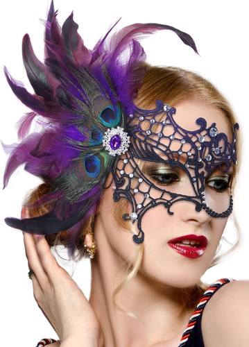 Venezianische maske damen mit - venezianische,