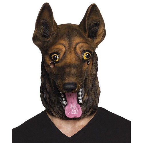 Hund latex maske - maske, #