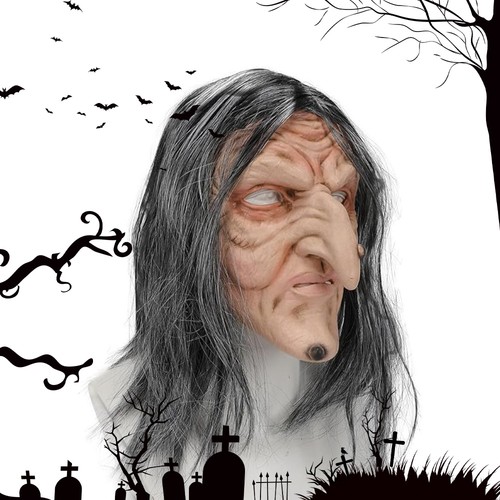 Gruselige hexen maske - gruselige,