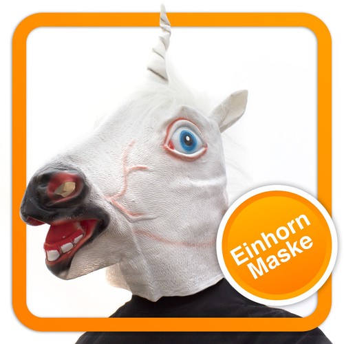 Einhorn maske pferdemaske - einhorn,