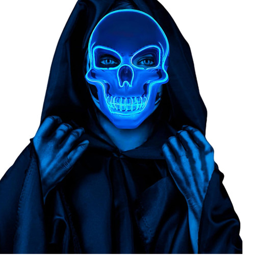 Led skelettmaske halloween - led,
