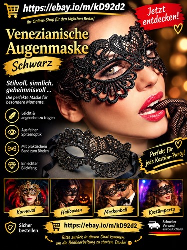 Venezianische augenmaske - augenmaske, in