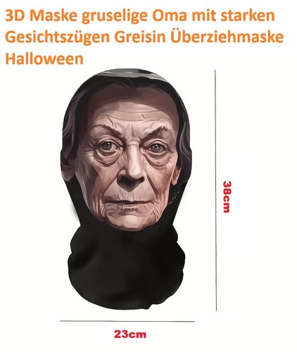 Maske gruselige oma mit - maske,