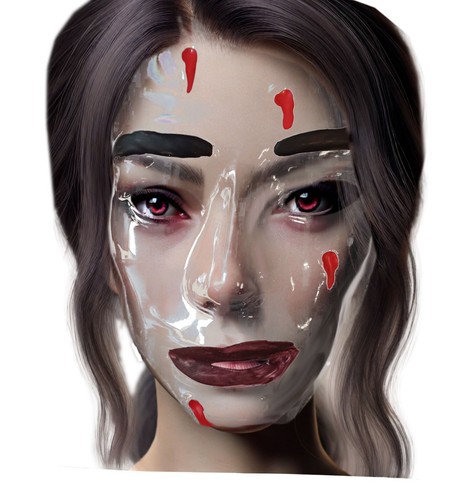 Transparente maske wunden - transparente,