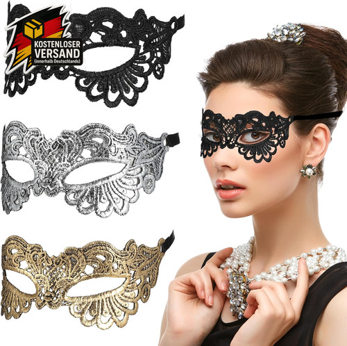 Venezianische spitzenmasken - venezianische,