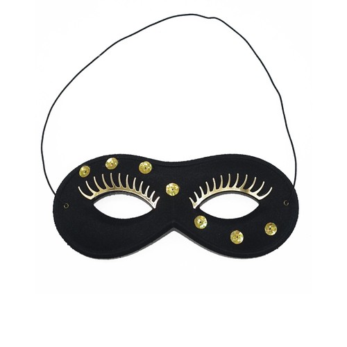 Schwarze augenmaske mit - schwarze,