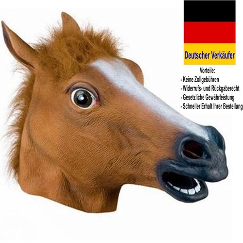 Pferdemaske pferdekopf voll - pferdekopf,