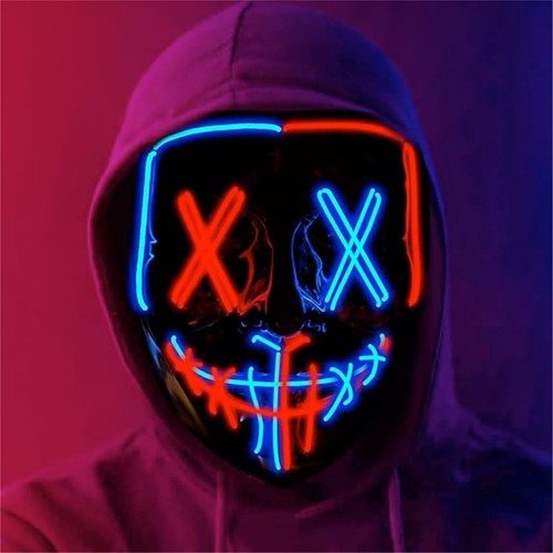 Led purge maske kostüm - purge,